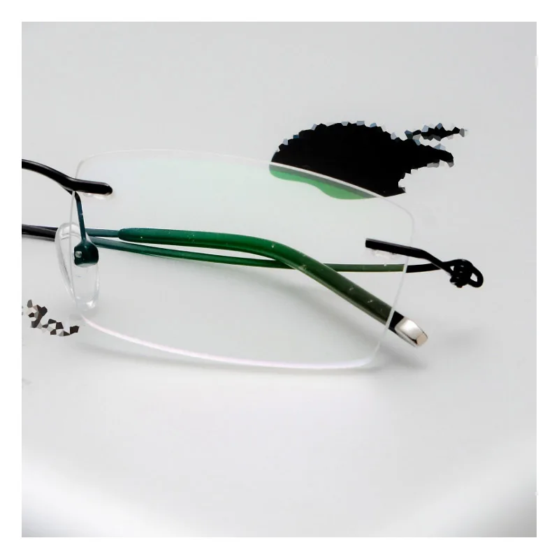 Fashion Titanium Eyeglasses Frame Male Trimming Ultralight Rimless Business Glasses Spectacle Eyewear Accessories | Аксессуары для