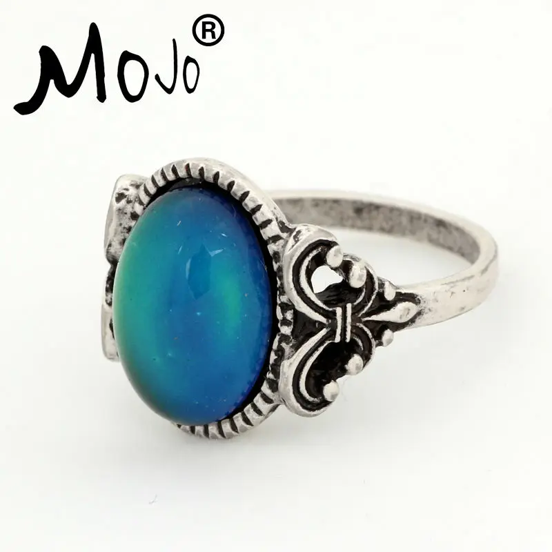 2 шт. винтажное богемное ретро кольцо с изменяющимся цветом настроения