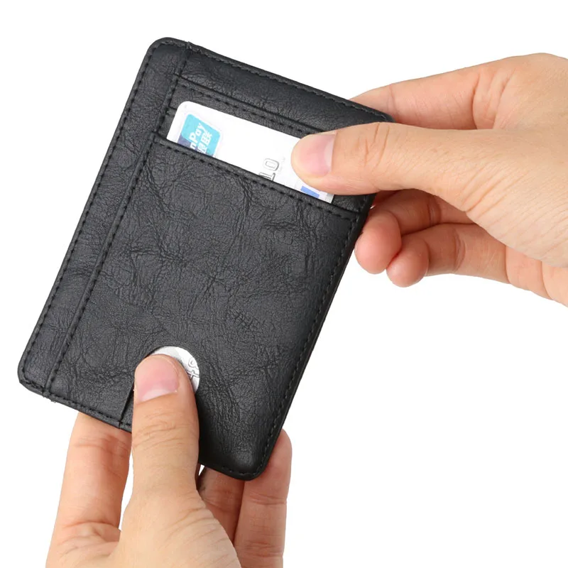 KUDIAN BEAR Rfid мужской кошелек маленький кожаный держатель для кредитных карт деловой