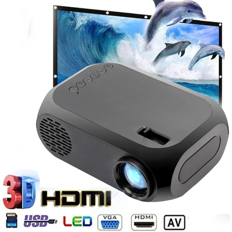 BLJ-111 lcd FHD умный проектор 4K 3D 1920*1080P Мини интерфейсы проектор Поддержка USB AV HDMI Кино Домашний кинотеатр