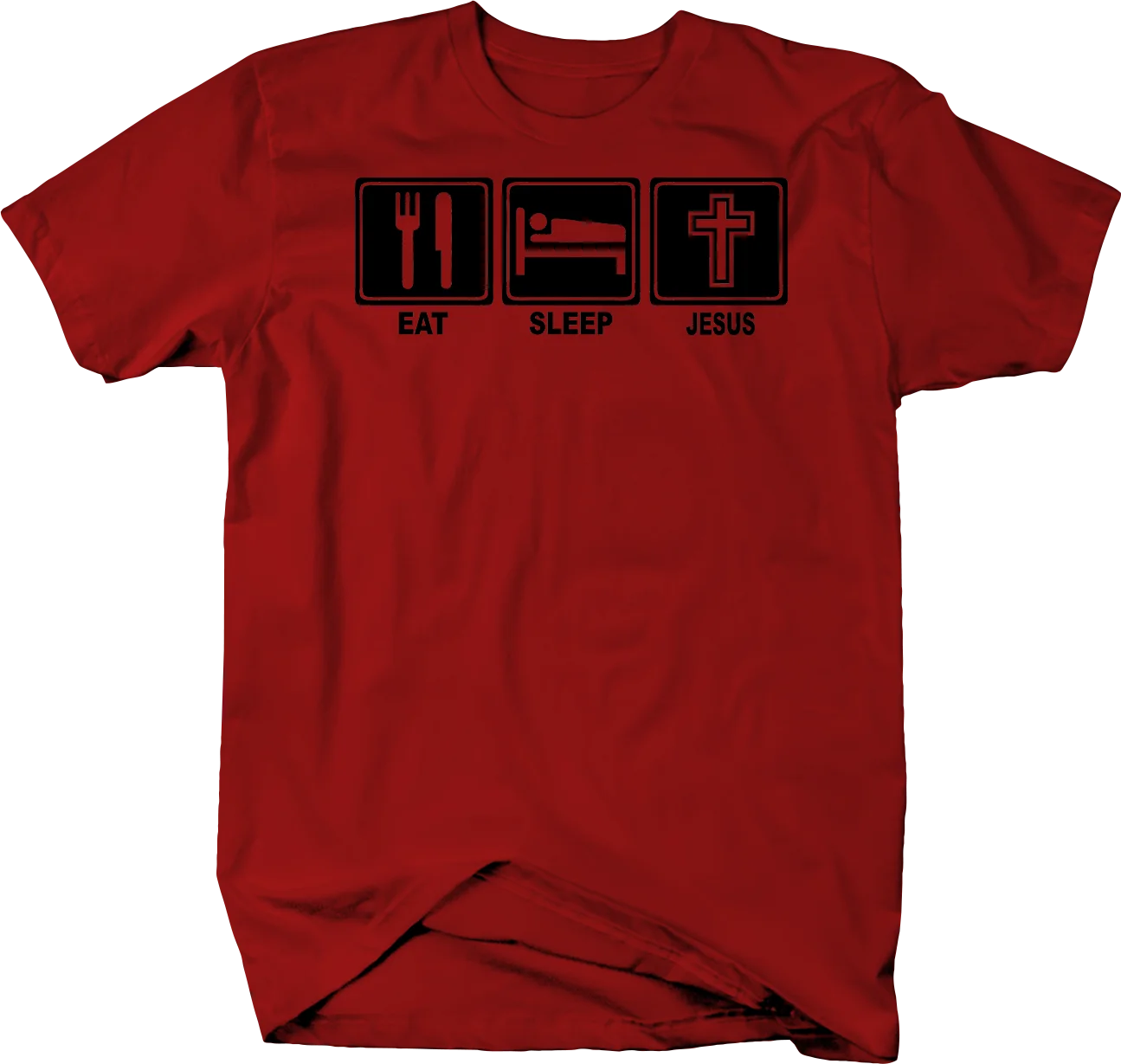 

Eat Sleep Jesus Cross God Tshirt Men's Funny Tshirts