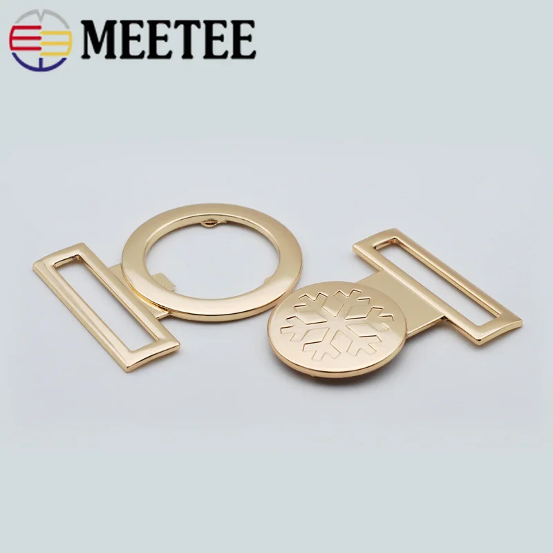 2шт Meetee 40 мм женские металлические пряжки на ремне Декоративная Сумочка