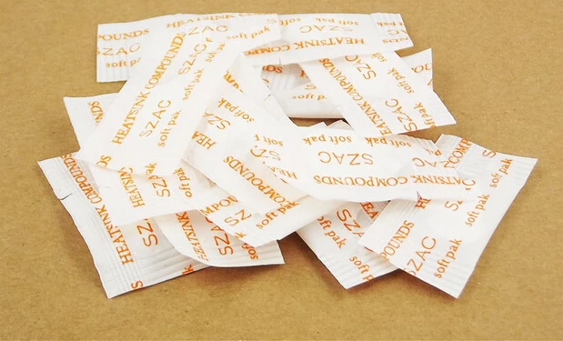 200 шт./лот белый радиатор мини составная Тепловая паста смазка для ПК CPU Радиатор