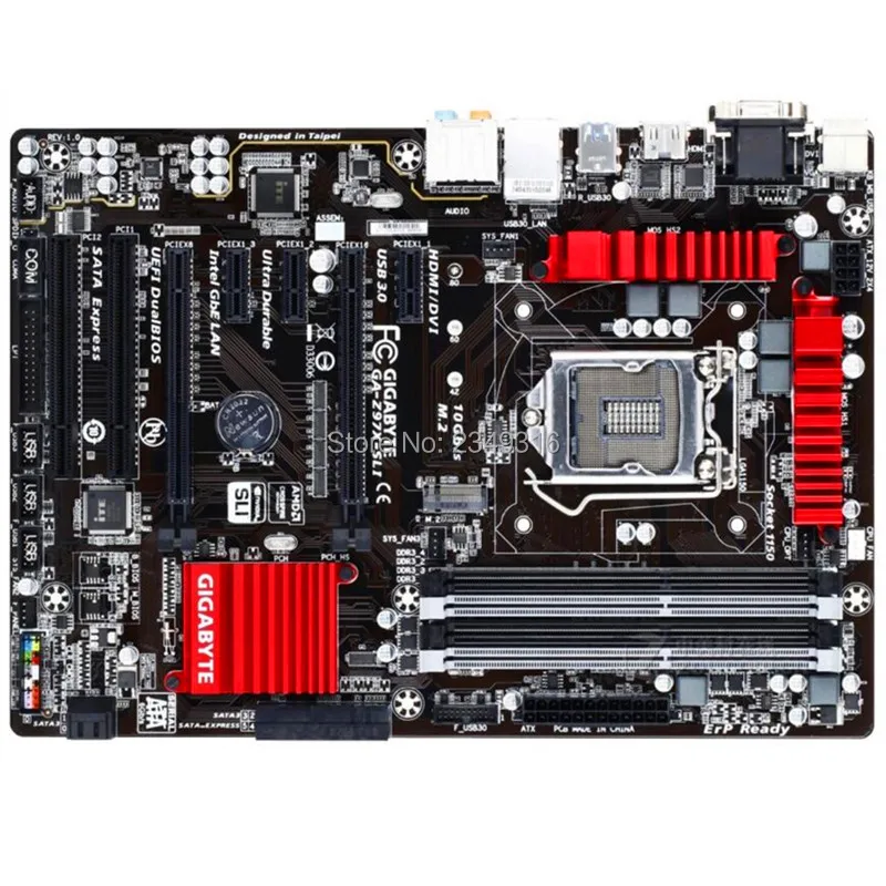 Для Gigabyte GA-Z97X-SLI рабочего Материнская плата Z97X-SLI Z97 LGA 1150 i3 i5 i7 DDR3 полностью Тесты