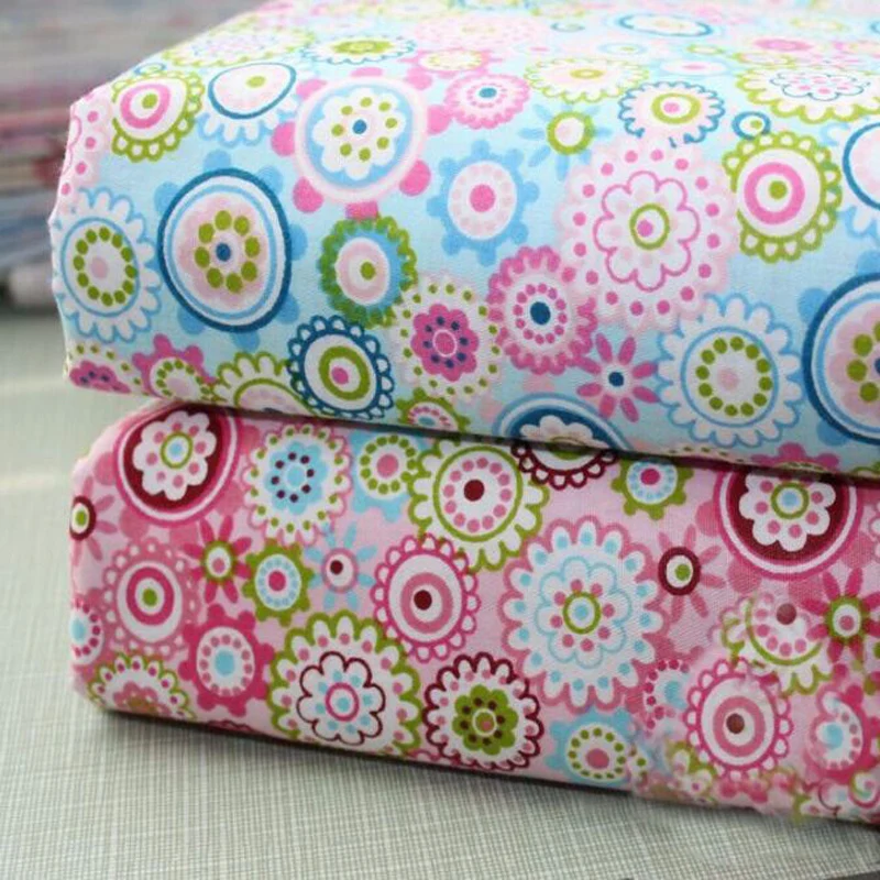 Изящный хлопковый комплект одежды для шитья кукол 50x40 см|cotton fabric bundles|fabric bundlefloral