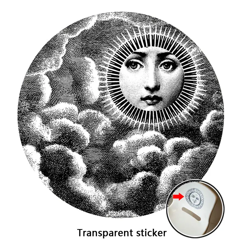 NO.57-84 дизайнер Fornasetti обои такие же, как прозрачные наклейки для украшения гостиной 1 шт - Цвет: 63