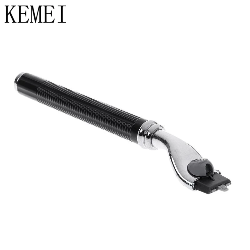 Мужская бритва три слоя без лезвий ручная Поворотная для бороды удаления волос