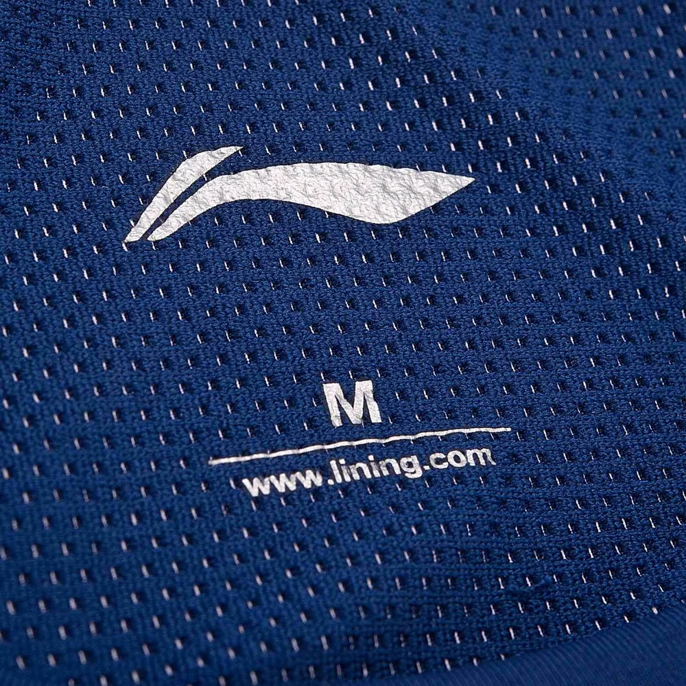 (Зазор) Li Ning мужская тренировочная футболка облегающая 87% полиэстер 13% спандекс