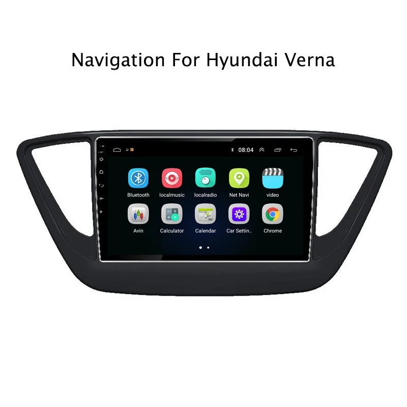 Ectwodvd 9 &quotAndroid 8 1 автомобильный dvd плеер gps навигация для hyundai Verna Радио