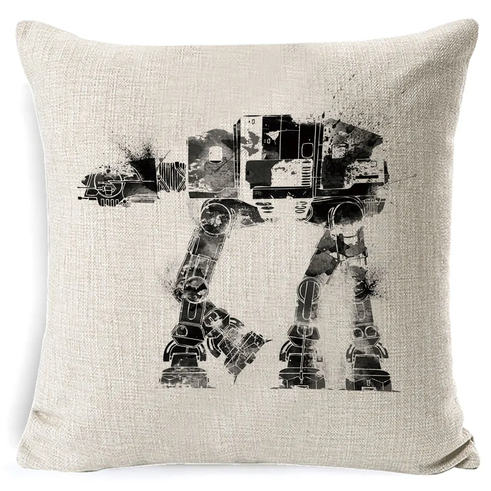 Чехлы для подушек Star Wars ручная роспись йода Дарт Вейдер splter Art наволочка для автомобильной подушки декоративное белье для дивана Бежевый наволочка