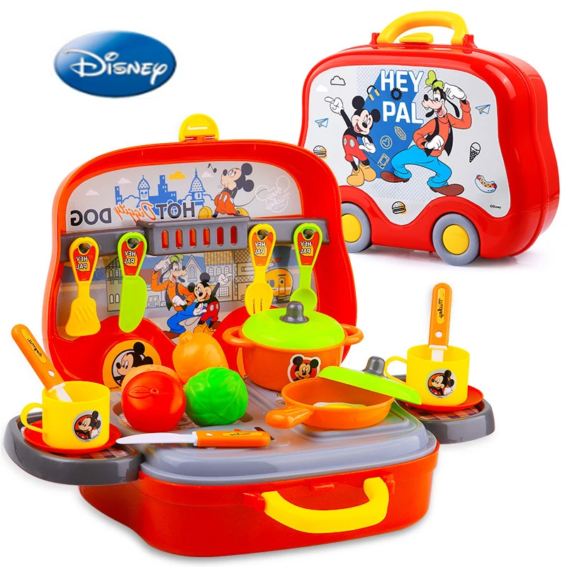 Disney Микки ролевые игры на кухне игрушки для детей подарки семейный мальчик