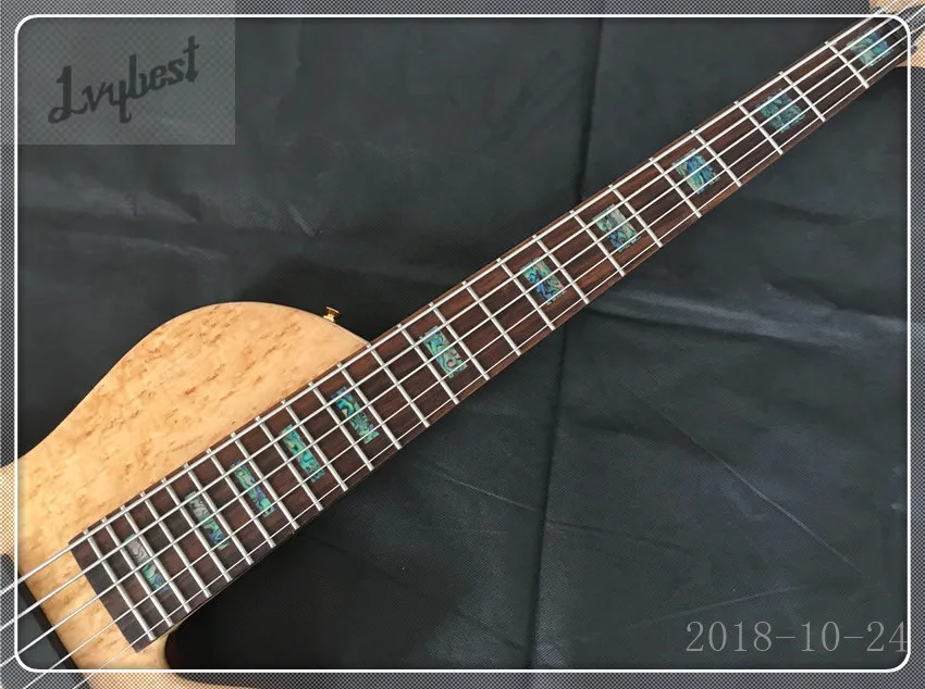 Музыкальный инструмент custom shop электрическая гитара бабочка бас 5 струн Золотой