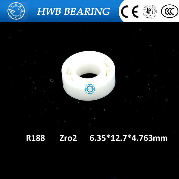 Бесплатная доставка керамический шариковый подшипник ZrO2 с глубоким желобом R188 6