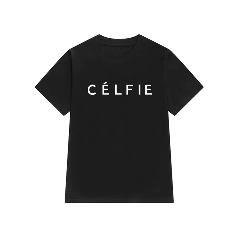 Хлопок CELFIE с буквенным принтом женская дышащая футболка Повседневная Женская