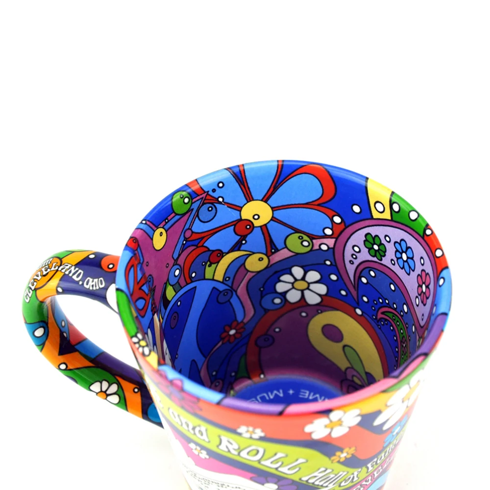 1 Pcs Rock and Roll Hall of Fame Ceramic Mug Personality Music Note Milk Juice Coffee Tea Home Office Drinkware Unique Gift | Дом и сад