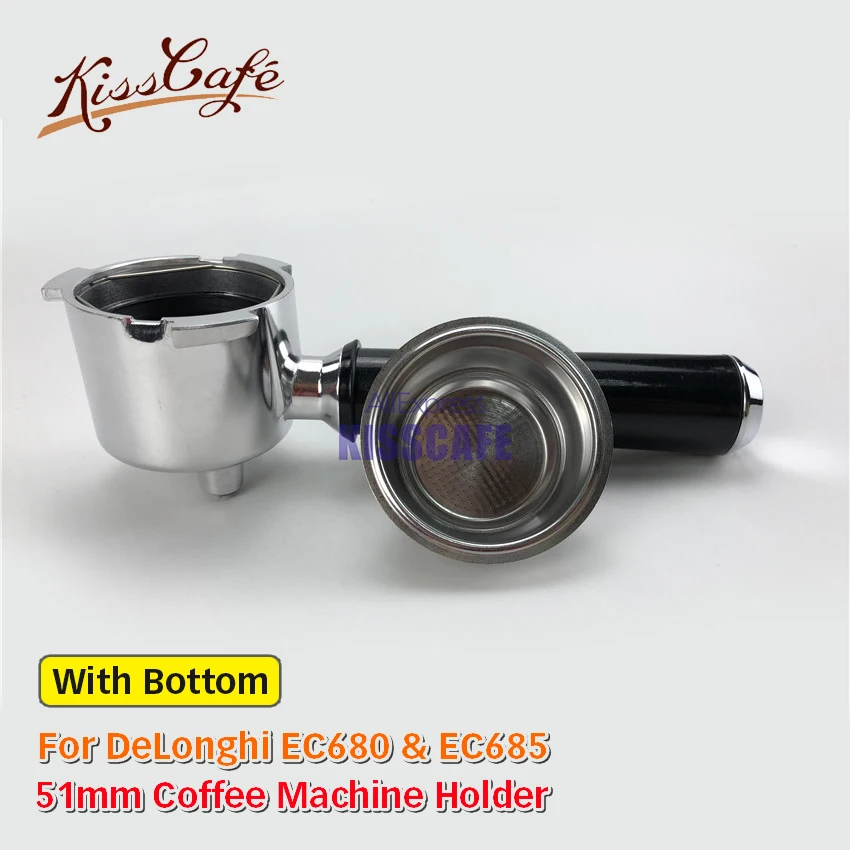 Для DeLonghi EC680 EC685 кофемашина из нержавеющей стали с нижним держателем фильтра ручка портафильтра одна чашка Бариста инструмент