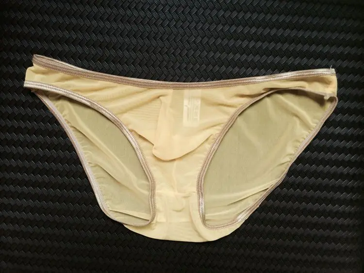 

Sexy Gay Underwear Men Briefs Shorts homme Transparent Mesh Low Waist Panties For Man U Convex Pouch Underpants calzoncillo M-XL