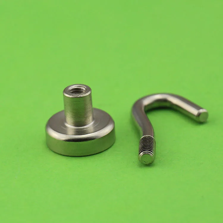 Суперсиловой крюк D16mm неодимовый спасательный магнит из железа и бора круглый