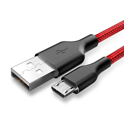 Red Micro USB кабель для samsung Galxy S7 S6 USB Кабель зарядного устройства для samsung/xiaomi/lenovo/huawei/htc/Meizu Android кабели для мобильных телефонов - Цвет: Red