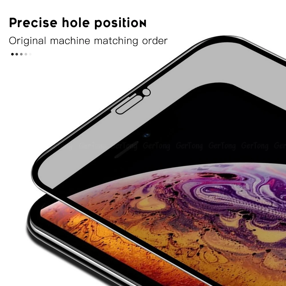 Защитное закаленное стекло для iPhone X, XR, XS, MAX, Защита экрана для iPhone 7, 6, 6 S, 8 Plus, полное защитное покрытие, пленка