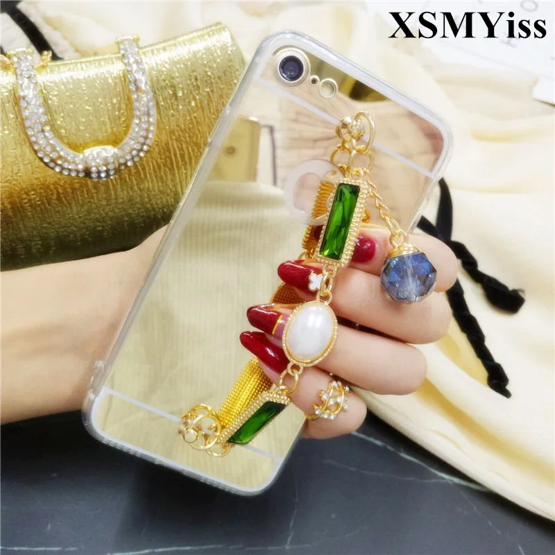 XSMYiss новый прозрачный зеркальный чехол из ТПУ для iphone 7 зеркальные браслеты с