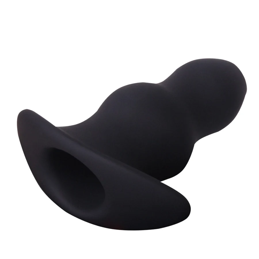 Силиконовые Peep Полые Butt Plug Анус Клизма Якорь Анальный Бусы Anal Секс Игрушки Для