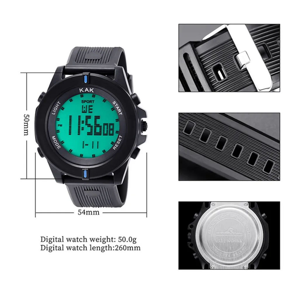 Цифровые часы для мужчин, спортивные, Reloj Hombre, 30 м, водонепроницаемые, мужской, светодиодный, двойной, военный, для движения, мужские, электронные часы, Homme Montre, MMD5
