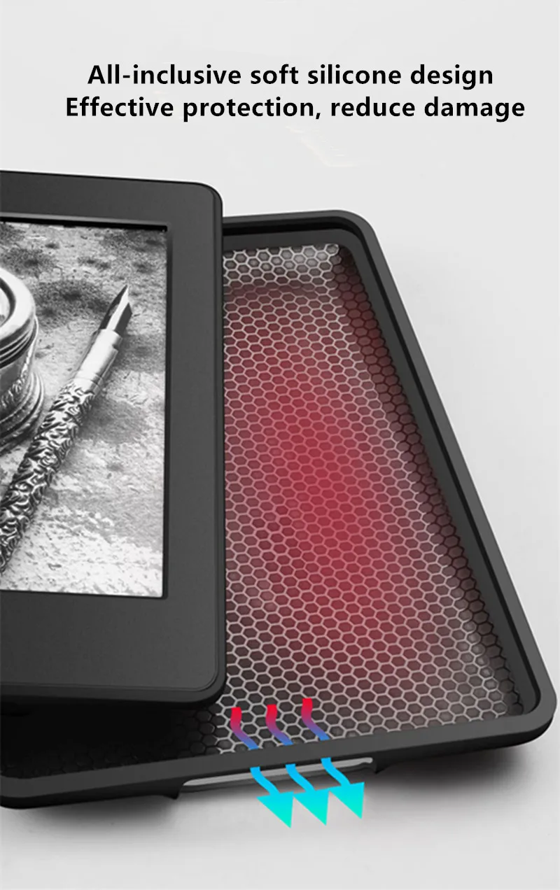 Чехол для Kindle Paperwhite " мягкий силиконовый винтажный Чехол для электронных книг для Amazon Kindle Paperwhite 4 10-го поколения+ пленка+ ручка