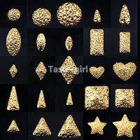 500pcs 3d diy frosted surface metal nail art decorations gold silver rivet manicure accessories diy slider nail studs