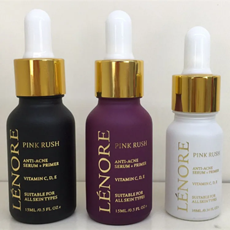 Стеклянные флаконы с капельницей объемом 30 мл черного цвета 1 унция недорогое бутылка с нанесением рисунка методом шелкографии оптом для косметики.