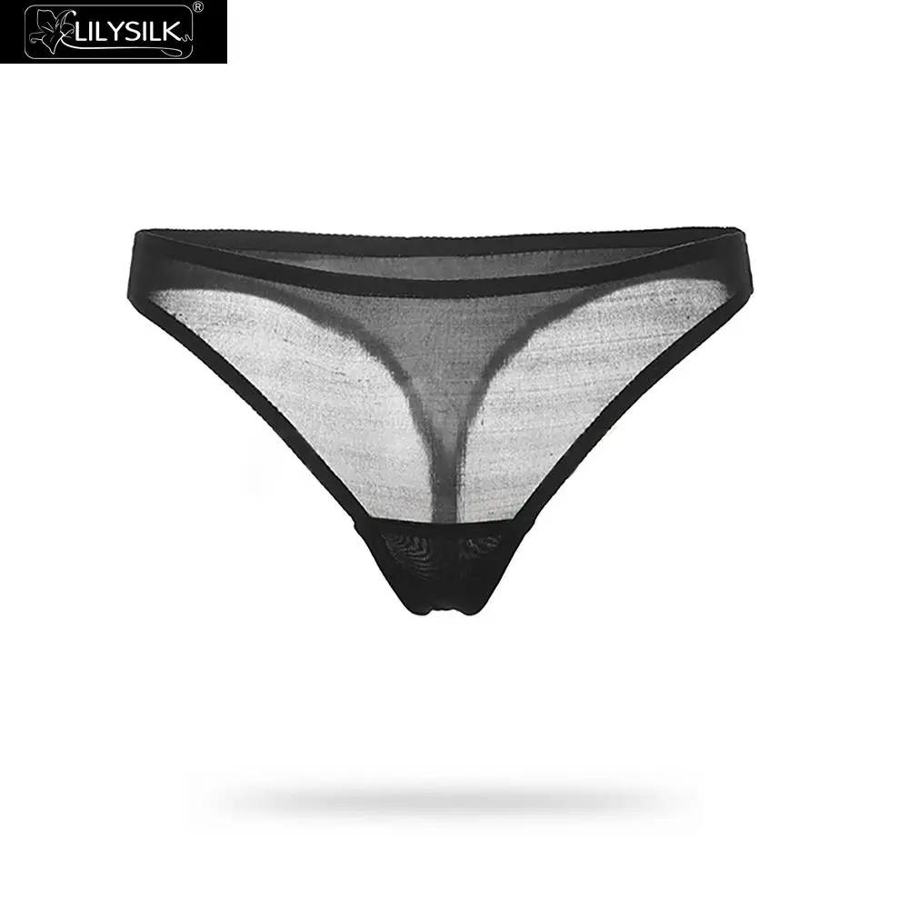 LILYSILK шелковые трусы-бикини пикантные с кружево трусики для женщин для нижнее бельё девочек
