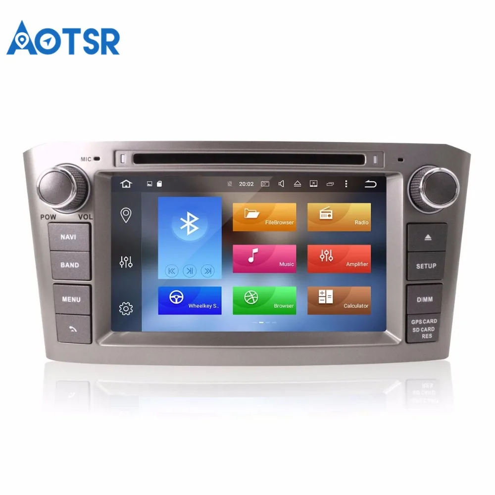 Новейший Android 8 1 0 автомобильный dvd плеер GPS навигация для Toyota Avensis 2002 2008 T250