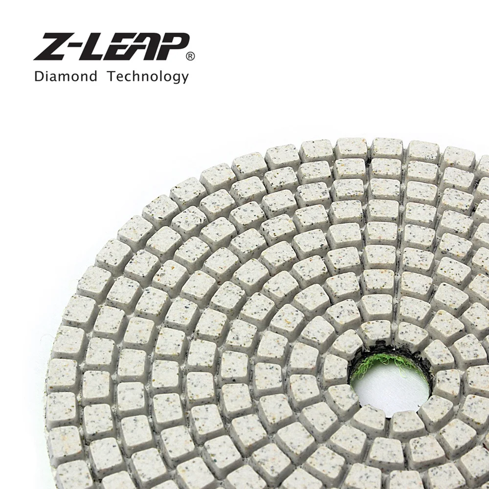 Z-LEAP 4 дюйма 6 шт. Алмазные полировальные колодки смолы Бонд 100 мм мраморные диски