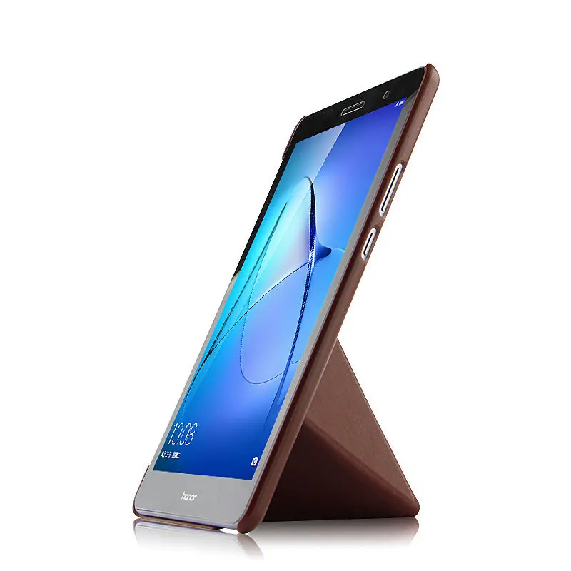 Чехол для huawei MediaPad T3 8,0 KOB-L09 W09, защитный чехол для планшета, кожаный чехол-подставка для Honor Play Pad 2, KOB-W09, L09, 8 дюймов, чехлы - Цвет: style1 brown