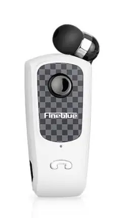 White Fineblue F PLUS мини беспроводной клип на Bluetooth V4.0 гарнитура наушники Hands-free - Цвет: White