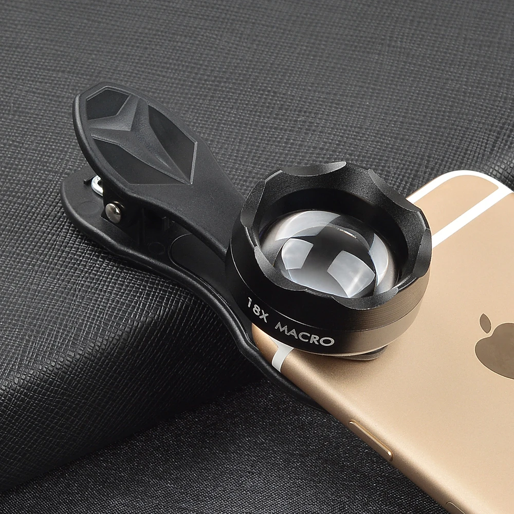 Профессиональная фотография макрообъектив HD 18X для мобильного телефона iPhone 6 7