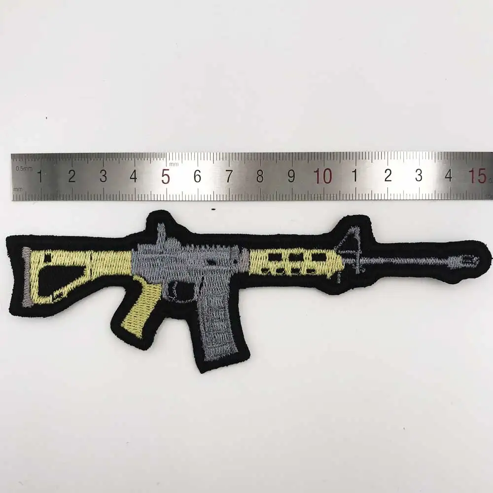 AR 15 патч вышитая аппликация этикетка для шитья панк байкерское патчи одежды