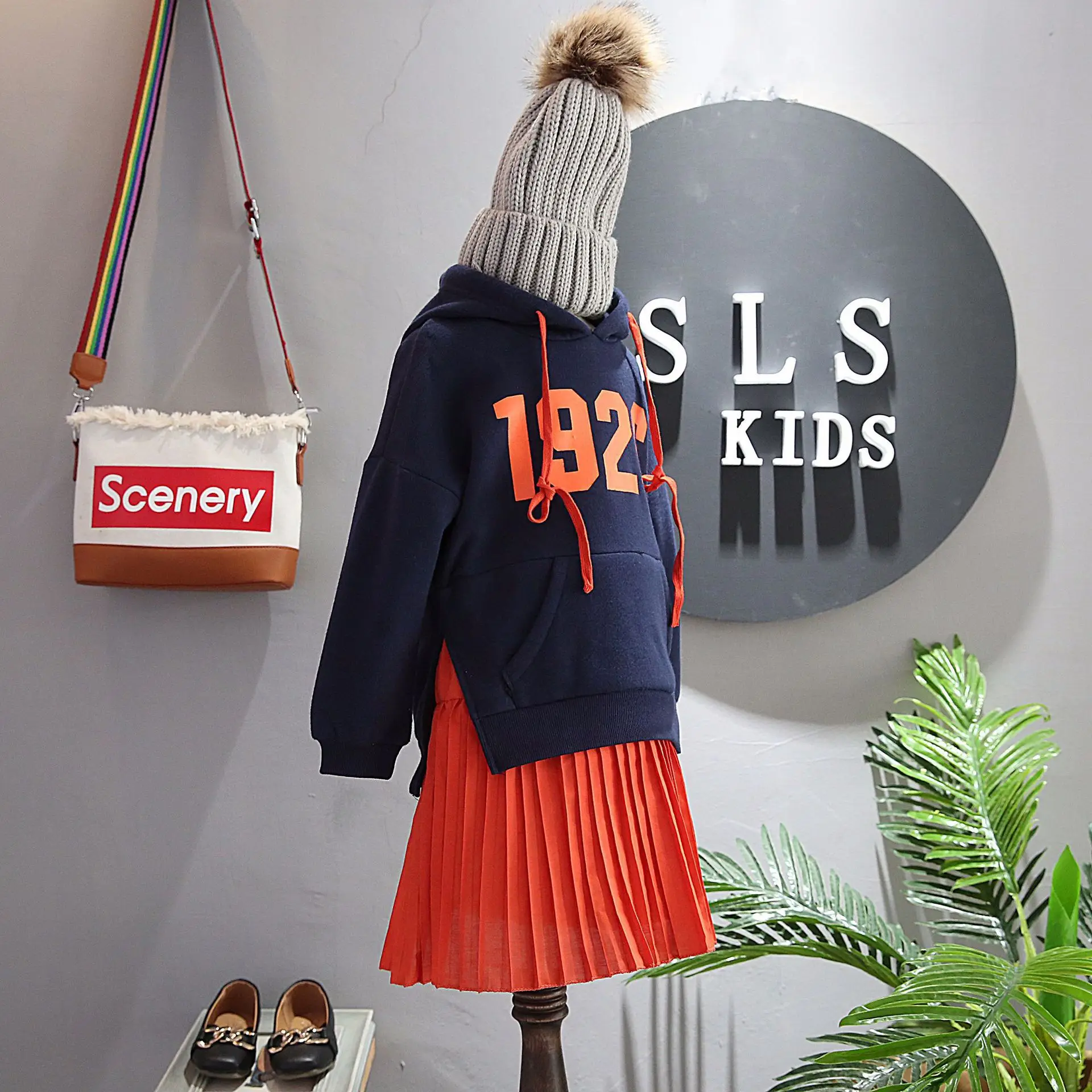 Teenage Girls Long Sleeve Sweatershirt Dress 2017 Girl Autumn Winter Dresses Cotton Knitted Pattern Children Clothes | Детская одежда и