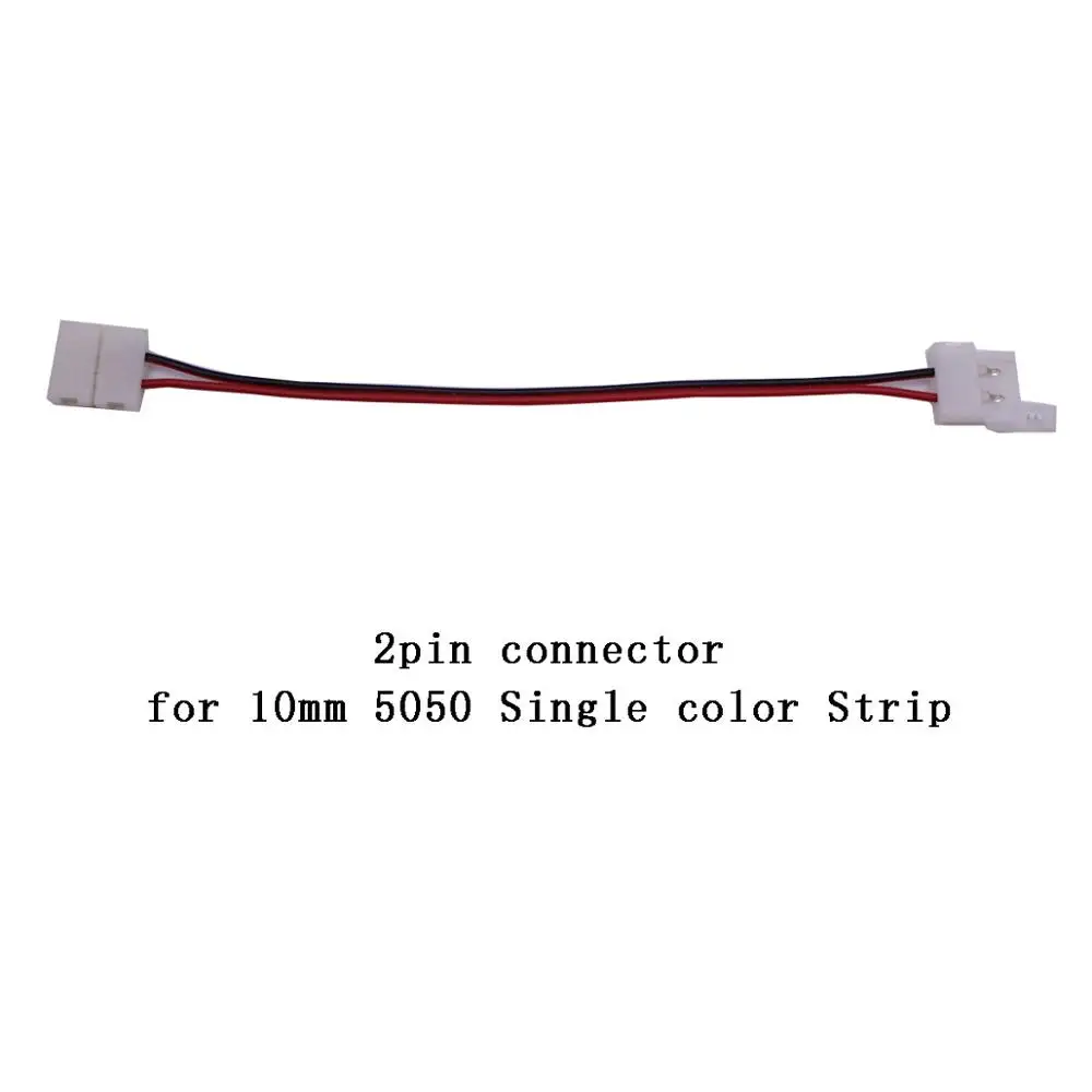 2pin 10mm PCB 10 мм 12 мм 2pin 3pin 4pin 5pin 6pin светодиодные провода разъем электронный провод кабель для светодиодные ленты светильник лента белый cct RGB RGBCCT - Цвет: 2pin 10mm PCB