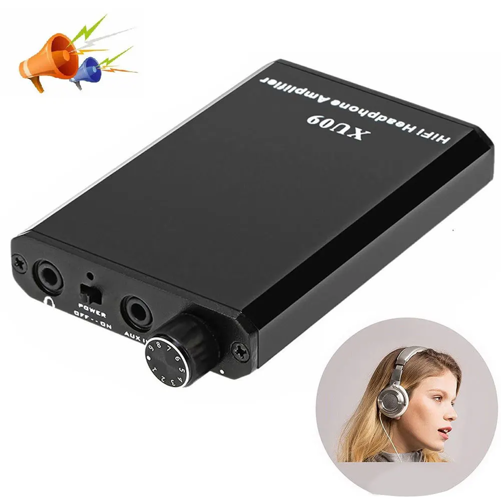 XU09 домашний HIFI черный Аудио Музыка улучшитель усилитель для наушников мощный