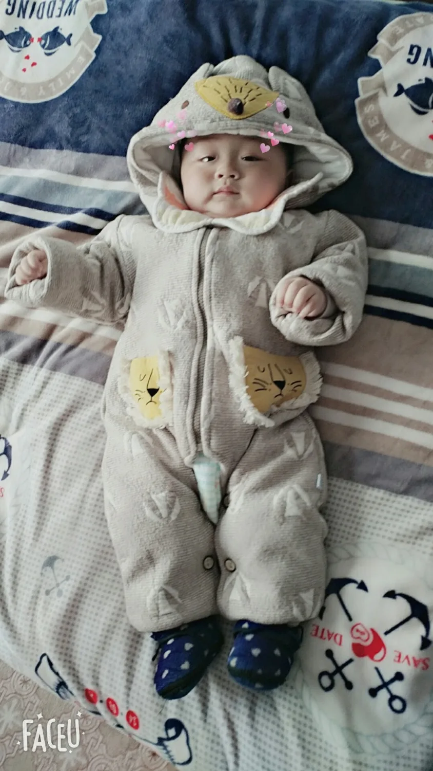 Cartoon one-piece cotton suit for bab |