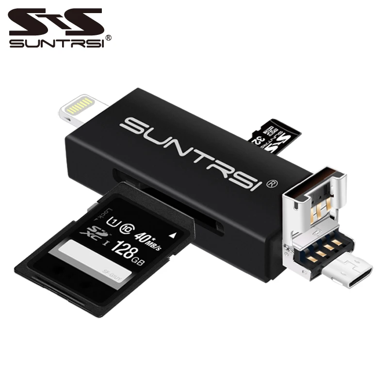 Suntrsi USB кард ридер Micro SD TF 6 в 1 OTG Смарт для смартфонов и ПК Памяти USB|Картридеры| |
