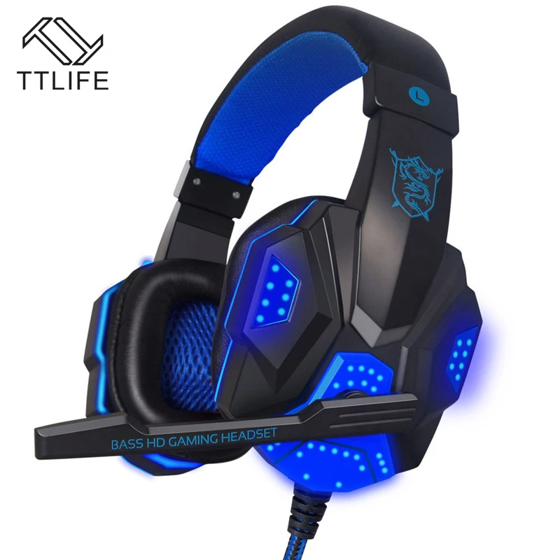 TTLIFE PC780 игра наушников HD бас стерео окружении игровая гарнитура оголовье с