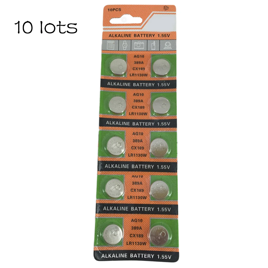 Батарея для часов Centechia 100 шт. 10 1 55 в AG10 LR54 LR1130 L1131 389 189 щелочных батарей Кнопочная