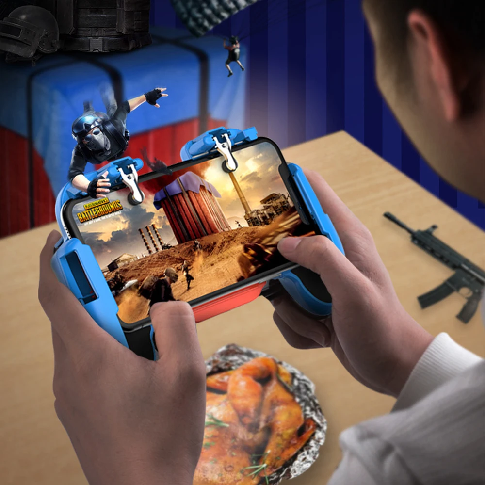 Мобильный игровой контроллер PUBG для iPhone Android Phone Gamepad Trigger Aim Button L1R1 Shooter джойстик