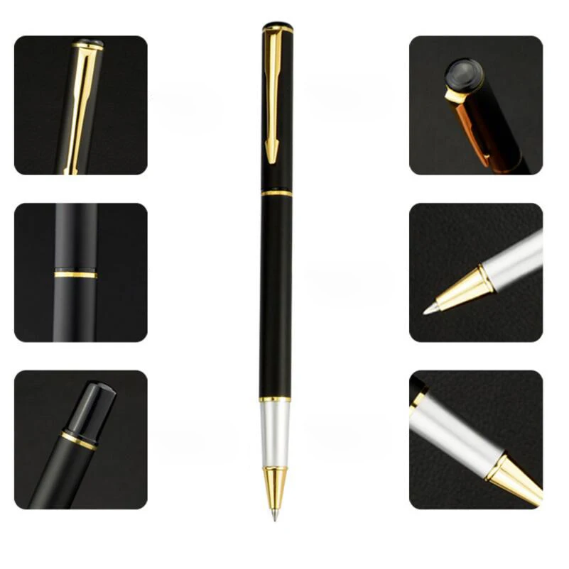Классический дизайн металлическая текстура искусственная ручка подарок для