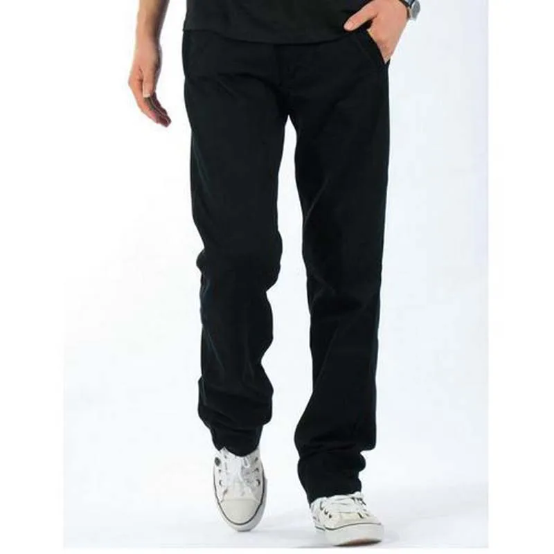 Брюки мужские повседневные свободные штаны в стиле хип-хоп с большим количеством