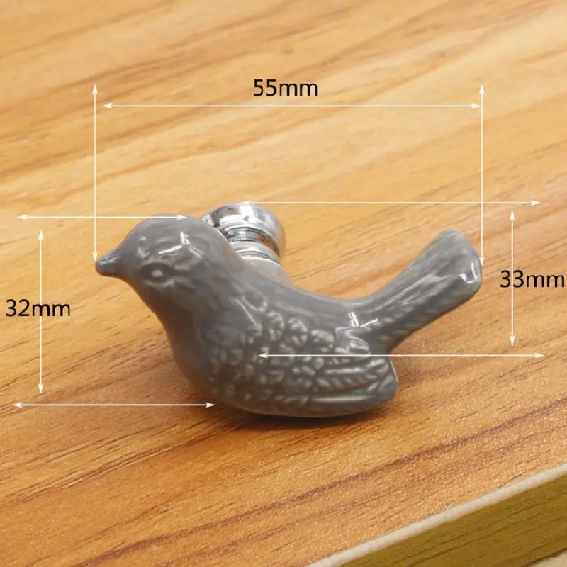 OOTDTY 2 шт./компл. выдвижной ящик ручки для шкафа 3D мультфильм птица Peace Dove Grip с Scrws