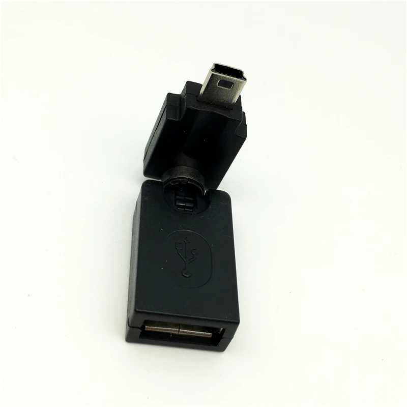 Адаптер с поворотом на 360 градусов Mini usb 5Pin штекер USB A гнездо преобразователь