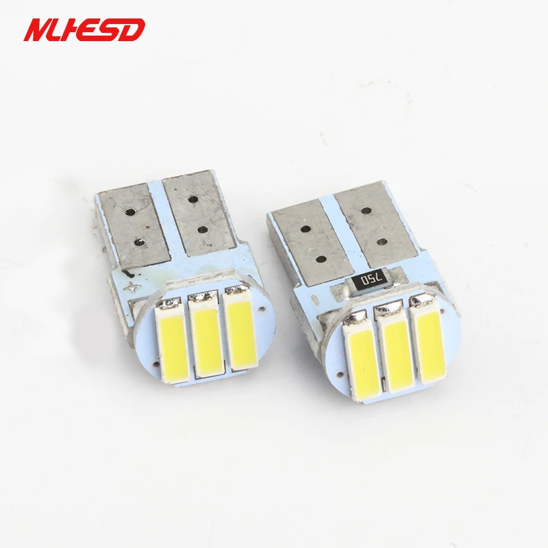 10CS/лот T10 194 168 7014 3SMD PCB Авто налобный фонарь на 3 светодиодах Фары заднего хода